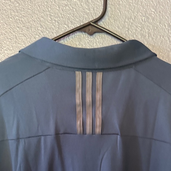 NWT Adidas Men's Navy and Gray Polo Shirt - Picture 5 of 7